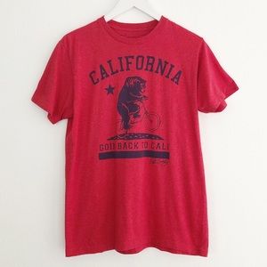 Riot Society Goin Back To Cali Graphic Tee Size M